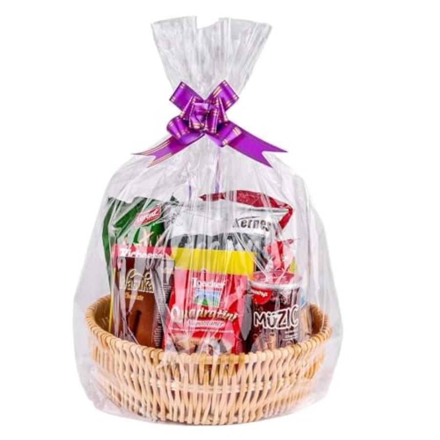 Cellophane Wrap Clear - Clear Basket Bags 20Pack Large Cellophane