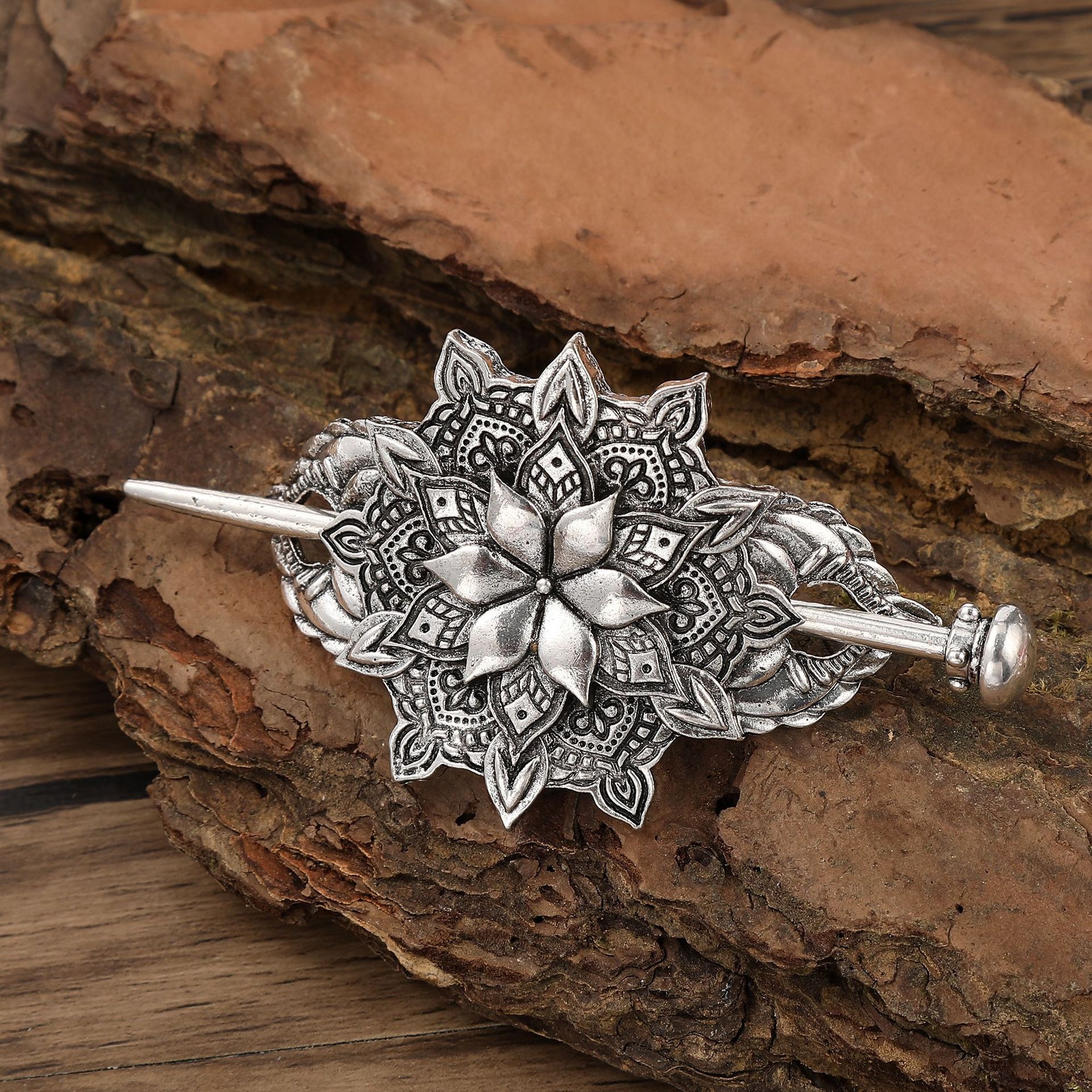 Florist Supplies - 1pc Scandinavian Retro Popular Flower Hairpin