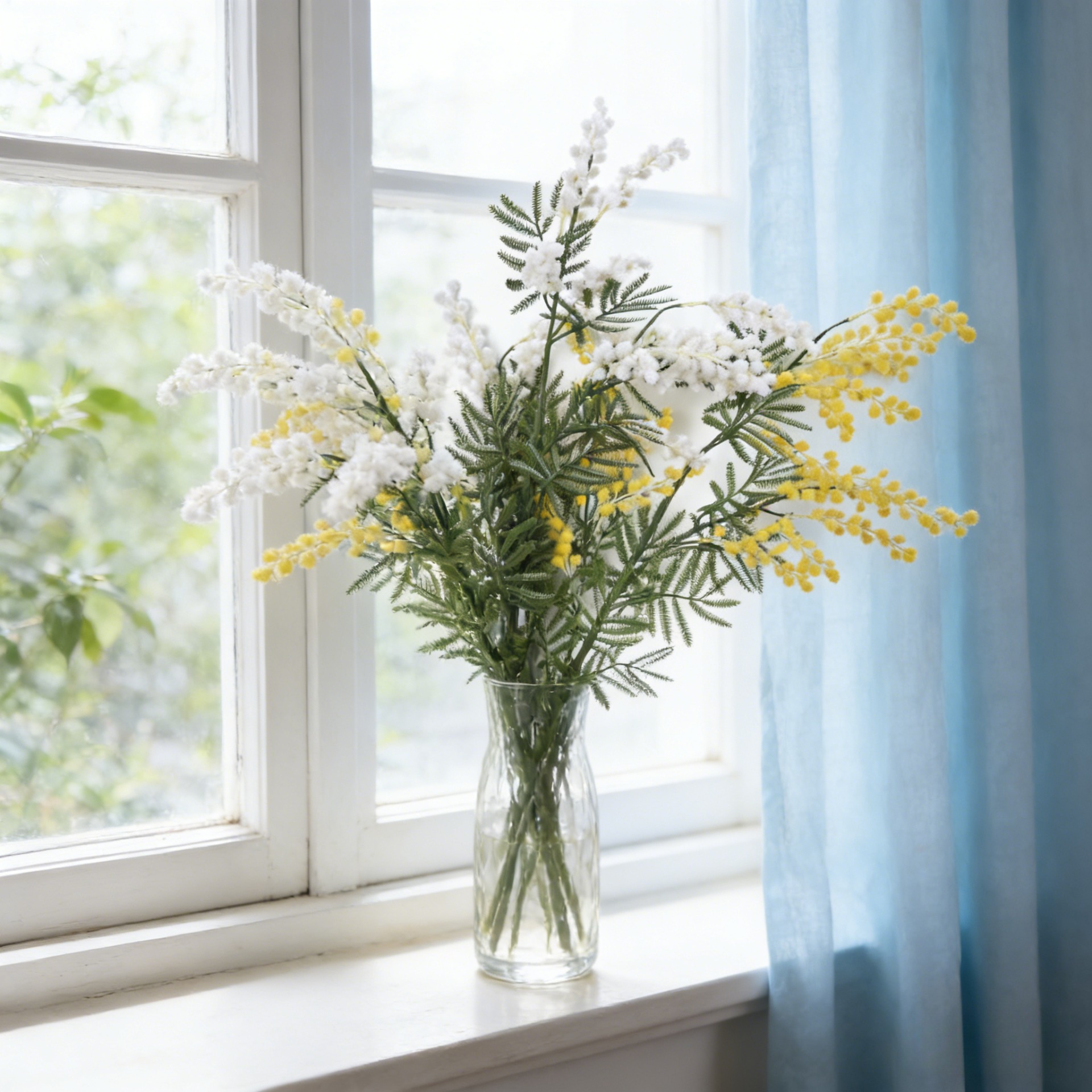 33.5 Inch Artificial Mimosa Br - Florist Supp 评论和价格