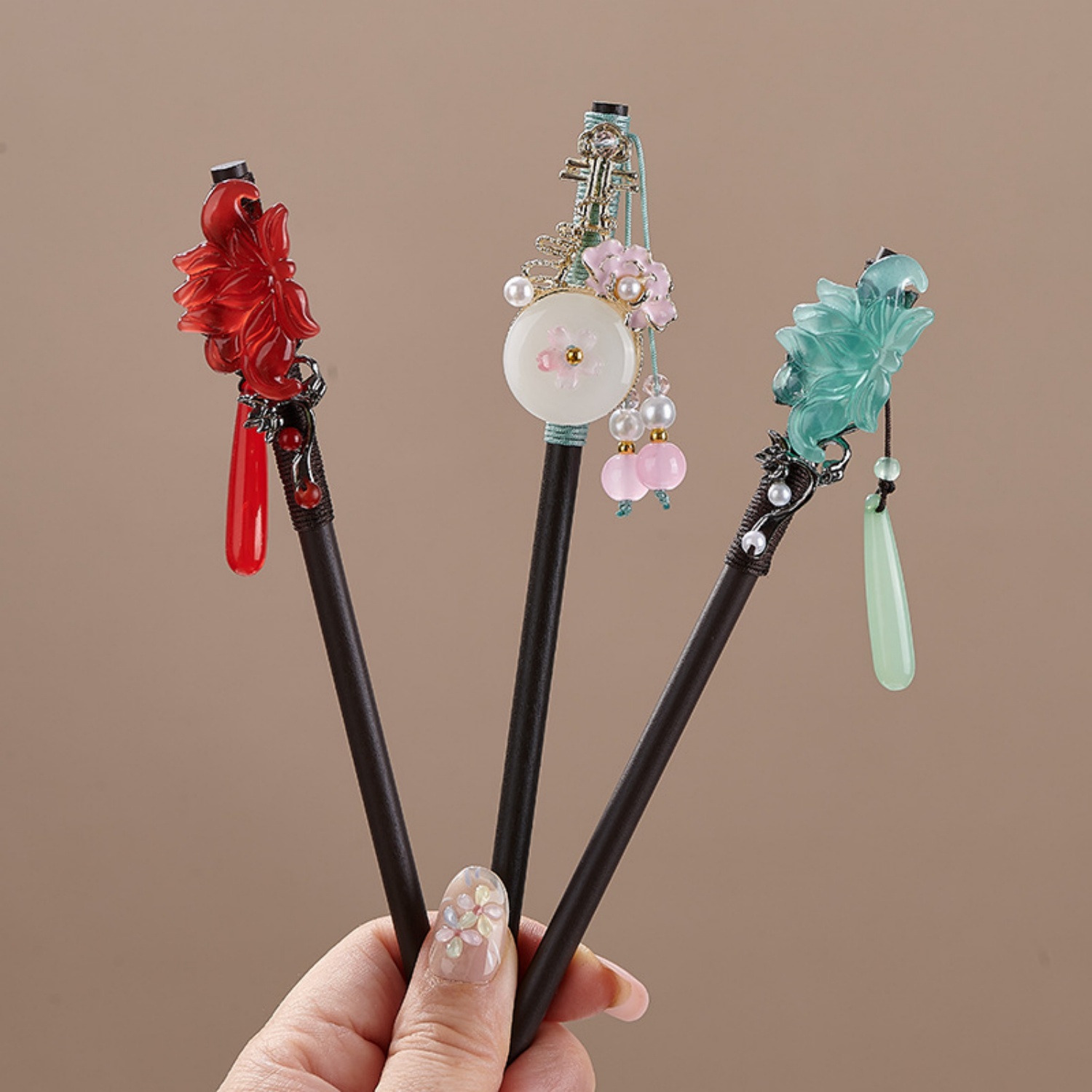 Vintage Flower Hairpin For Wom - Florist Supplies 评论和价格