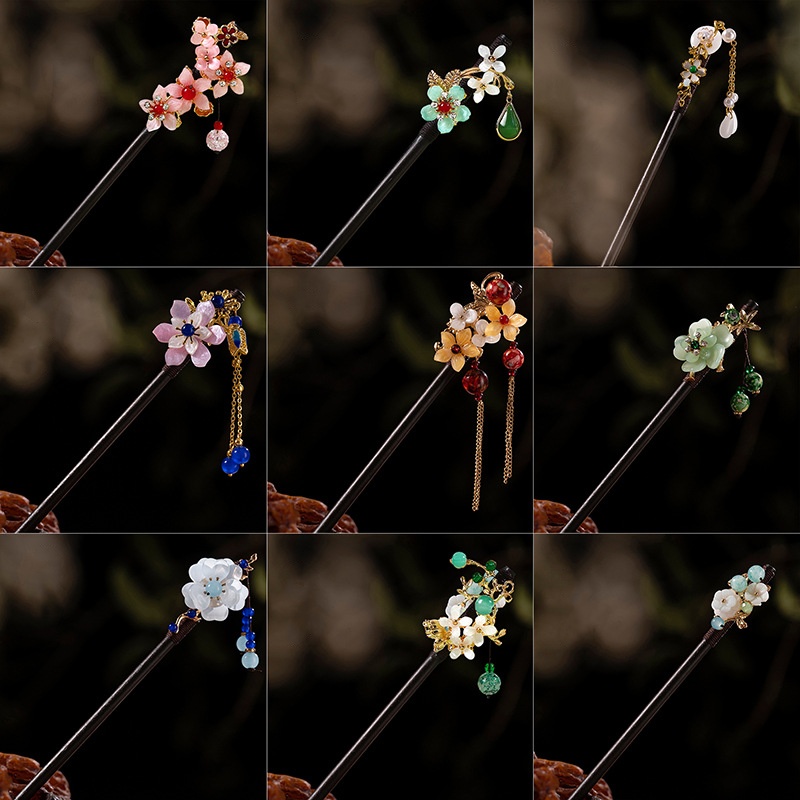1Pc Wooden Hairpin Headdress f - Florist Supplies 评论和价格
