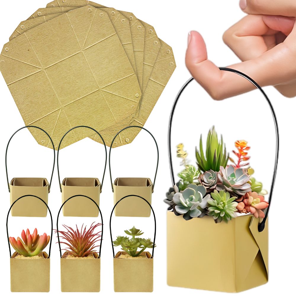 10pcs Kraft Paper Flower Baske - Florist Supply Paper 评论和价格