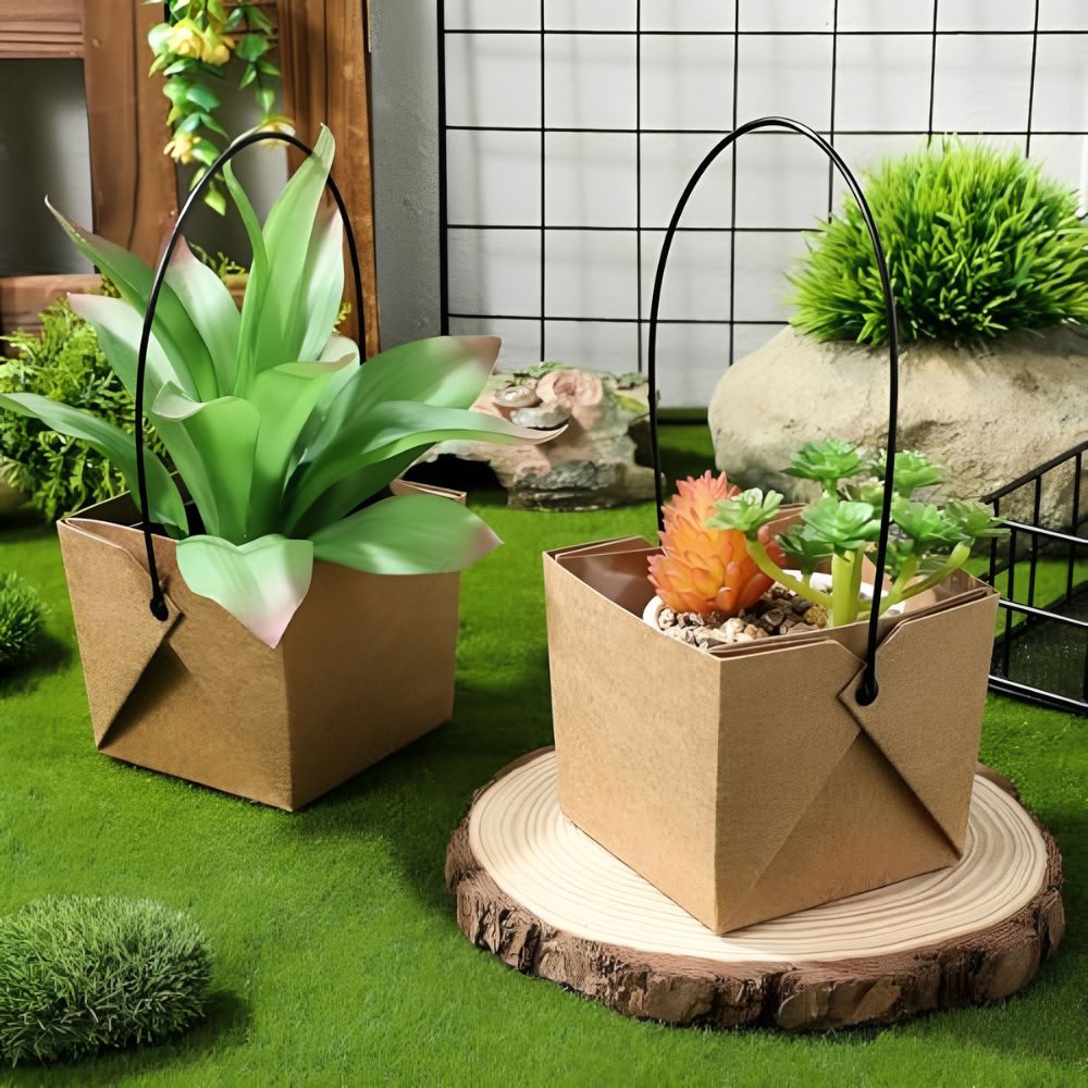 10pcs Kraft Paper Flower Baske - Florist Supply Paper 评论和价格