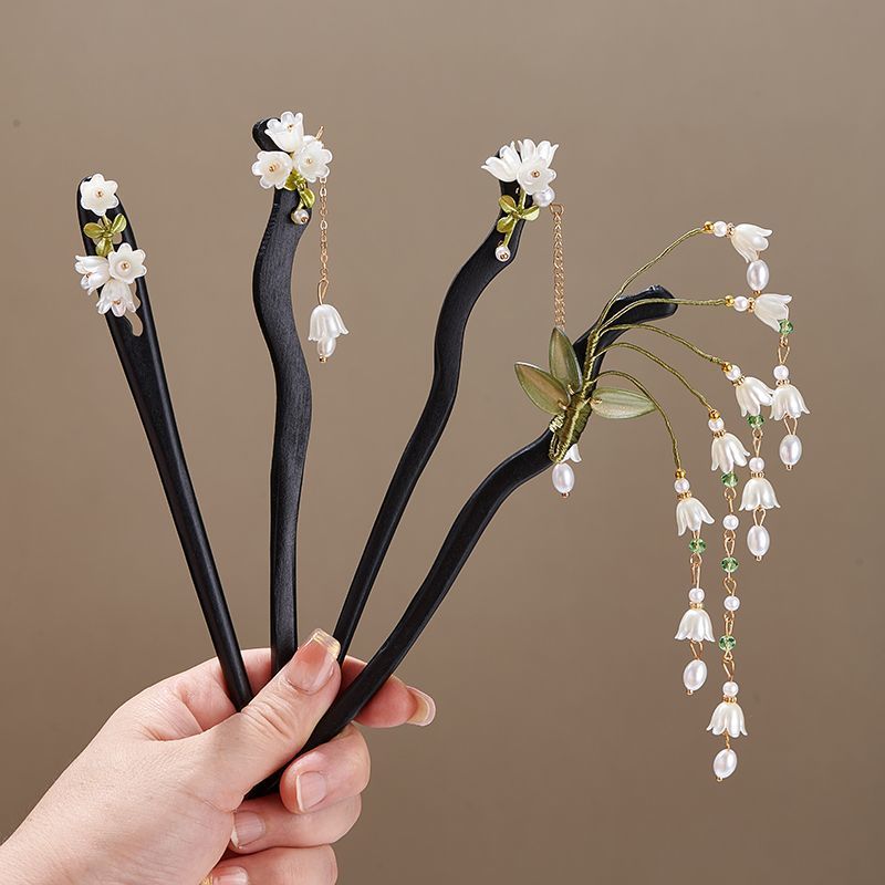Wooden Flower Hairpin Vintage  - Florist Supplies 评论和价格