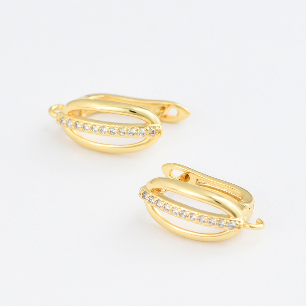 1 Pair 18K Gold Plated Brass C - Florist Supplies 评论和价格
