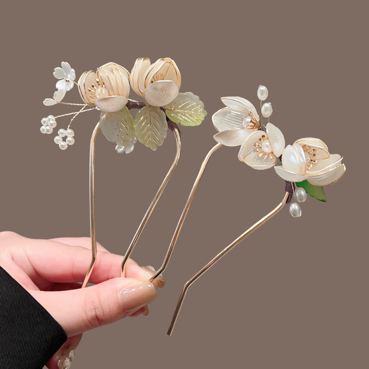 Magnolia U-shaped Hairpin, Wra - Florist Supplies 评论和价格