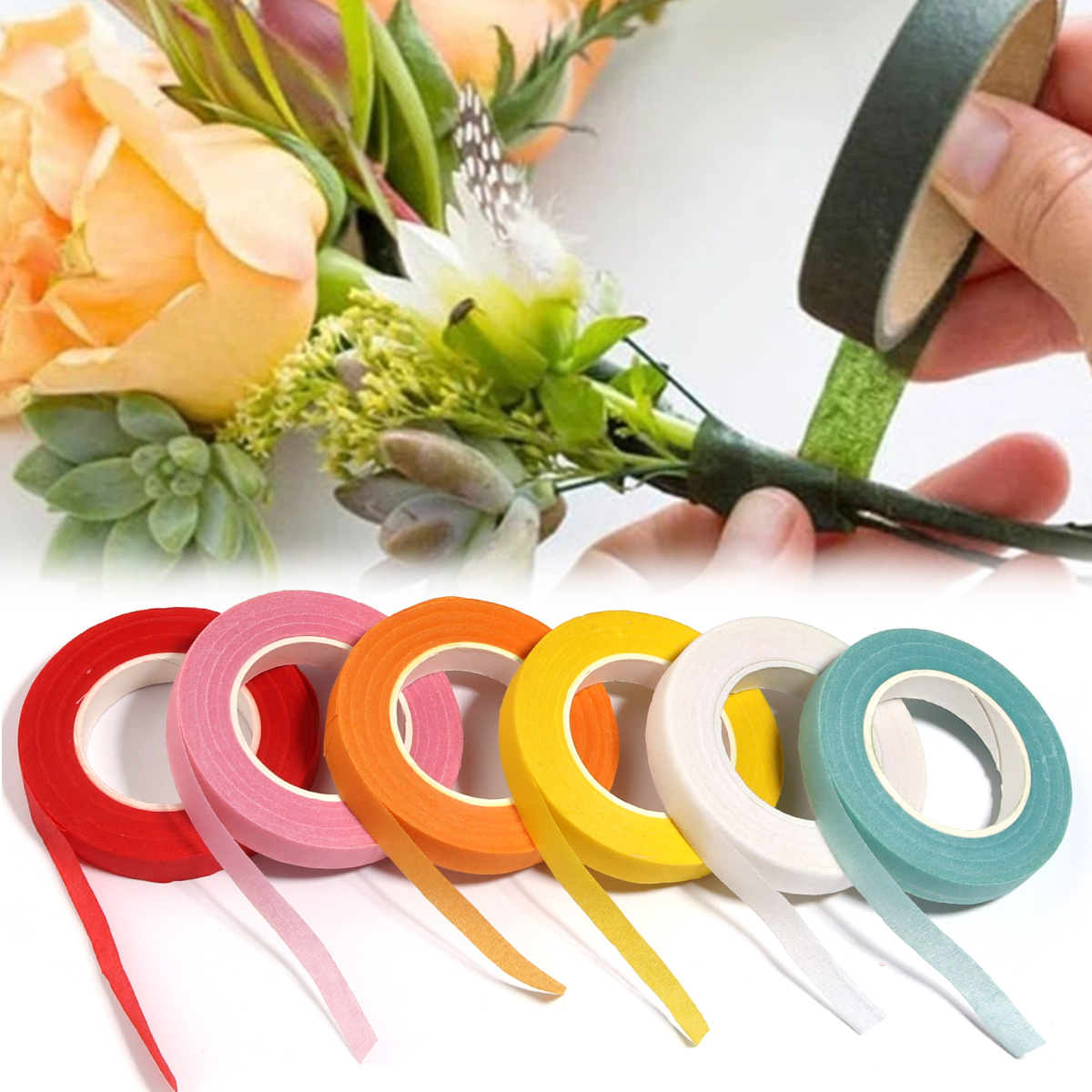30 Yard 12MM Floral Stem Tape  - Florist Supply Paper 评论和价格