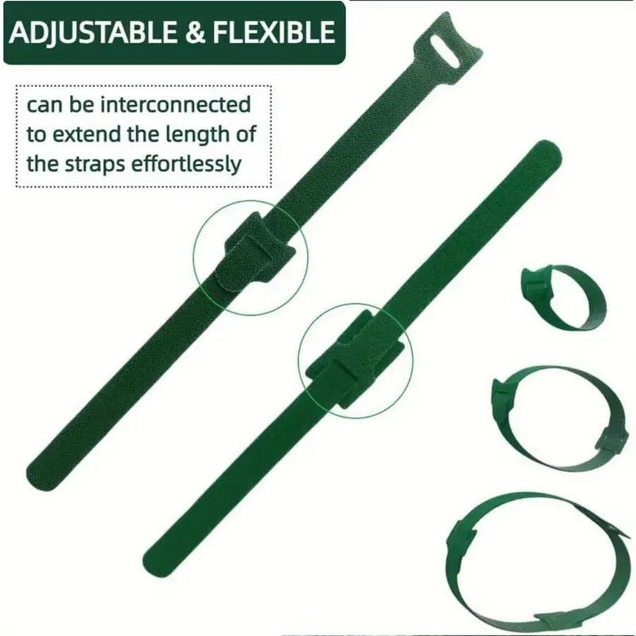 Reusable Green Plant Ties Nylo - Florist Supp 评论和价格