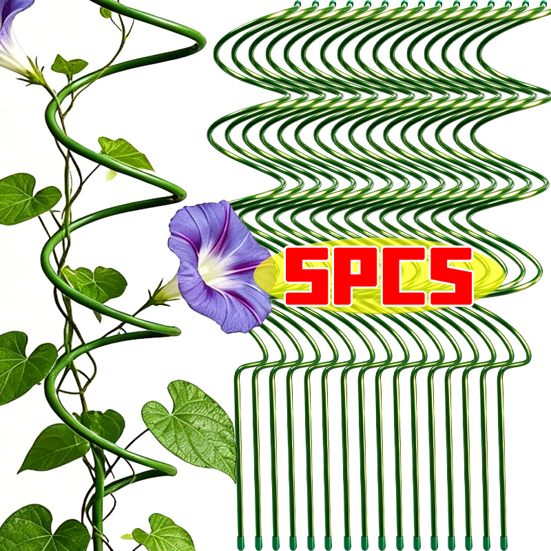 1/5Pcs Spiral Plant Support Ro - Florist Supp 评论和价格