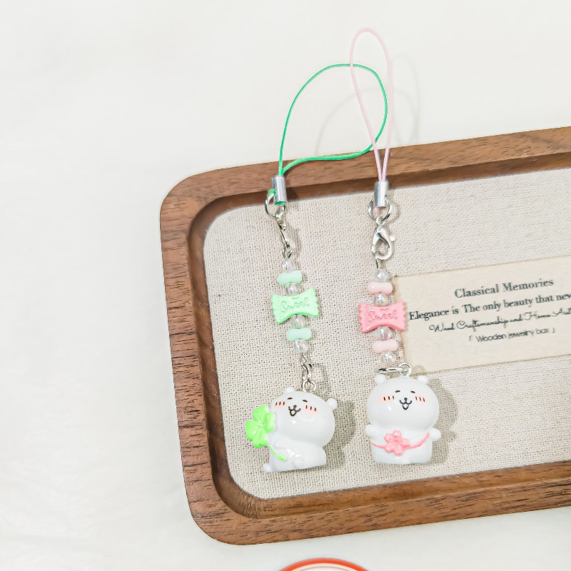 Cute Beaded Phone Strap Pink G - Florist Supplies 评论和价格