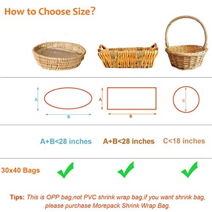 Large Cello/Cellophane Bags, 3 - Cellophane Wrap Clear 评论和价格
