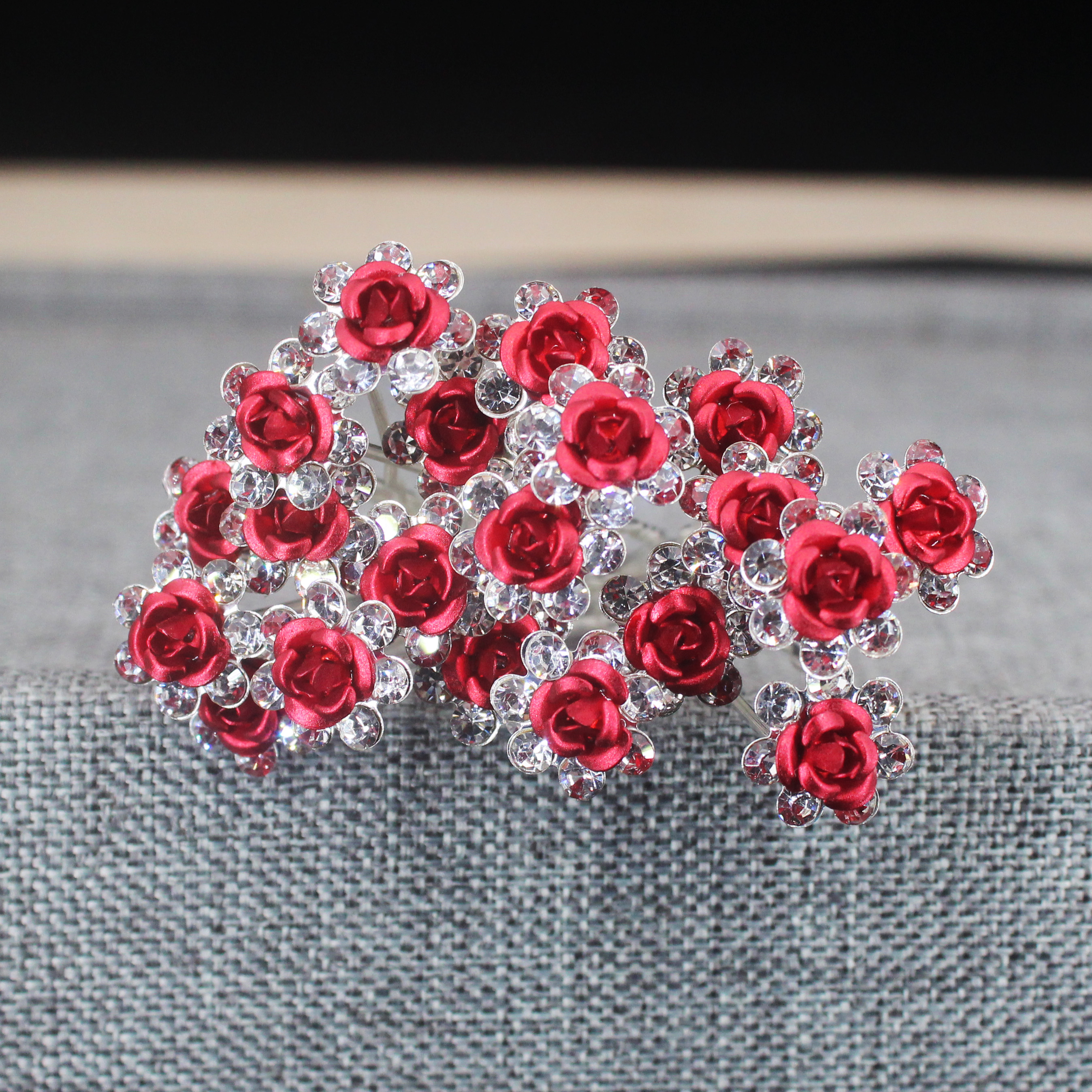 20PCS Rose Flower Rhinestone H - Florist Supplies 评论和价格