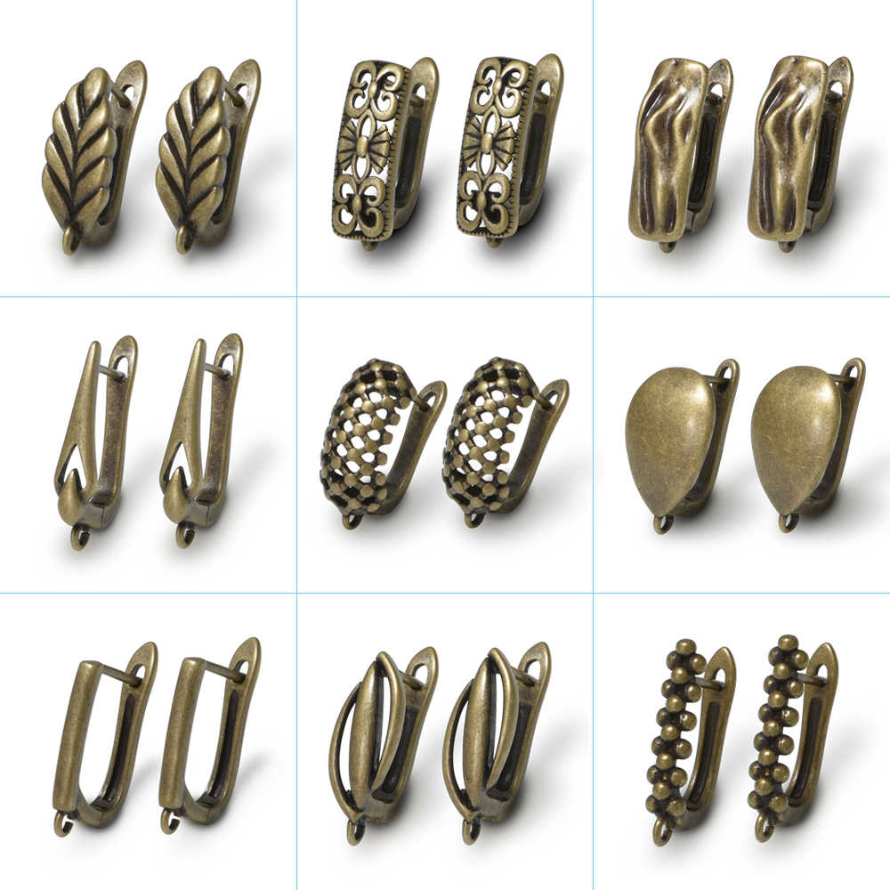 1 Pair 18K Gold Plated Brass E - Florist Supplies 评论和价格